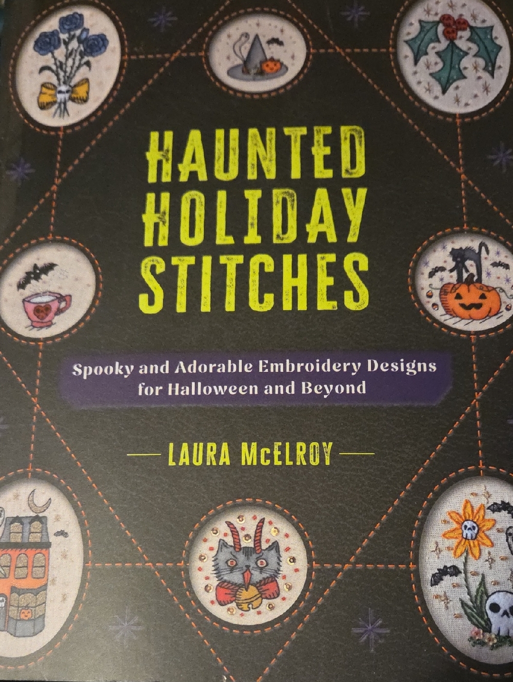 Haunted Holiday Stitches by - Black Cover